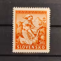 Známka Slovenský štát, Pof.42*, 5Ks