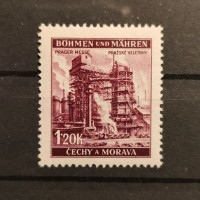 Stamp Bohemia and Moravia protectorate, 1.20K, Mi.77, MH* 