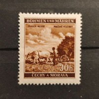 Stamp Bohemia and Moravia protectorate, 30H, Mi.75, MH* 