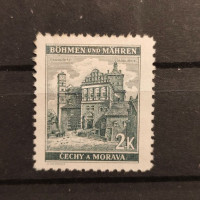 Stamp Bohemia and Moravia protectorate, 2K, Mi.56, MH* 