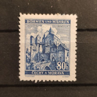 Stamp Bohemia and Moravia protectorate, 80H, Mi.40, MH* 