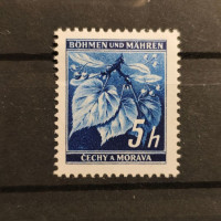Stamp Bohemia and Moravia protectorate, 5H, Mi.20, MH* 