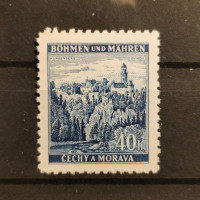Stamp Bohemia and Moravia protectorate, 40H, Mi.25, MH* 