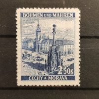 Stamp Bohemia and Moravia protectorate, 2.50K, Mi.32, MH* 