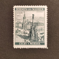 Stamp Bohemia and Moravia protectorate, 2K, Mi.31, MH* 