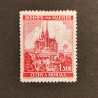 Stamp Bohemia and Moravia protectorate, 1.50K, Mi.30, MH* 