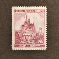 Stamp Bohemia and Moravia protectorate, 1.20K, Mi.29, MH* 