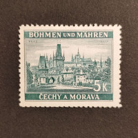Stamp Bohemia and Moravia protectorate, 5K, Mi.35, MH* 