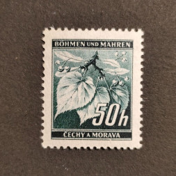 Briefmarke Böhmen und Mähren Protektorat, 50H, Mi.55** 