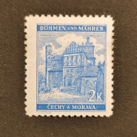 Stamp Bohemia and Moravia protectorate, 2K, Mi.70, MH* 