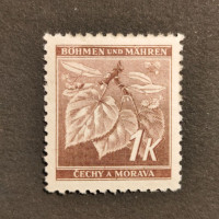 Stamp Bohemia and Moravia protectorate, 1K, Mi.67, MH* 