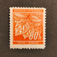 Stamp Bohemia and Moravia protectorate, 80H, Mi.66, MH* 