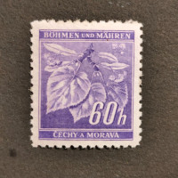 Stamp Bohemia and Moravia protectorate, 60H, Mi.65, MH* 