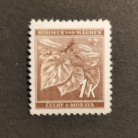 Stamp Bohemia and Moravia protectorate, 1K, Mi.67, MH* 