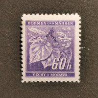 Stamp Bohemia and Moravia protectorate, 60H, Mi.65, MH* 