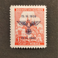 Stamp Bohemia and Moravia protectorate, 1,20K, Mi.83, MH* 