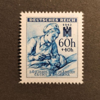 Stamp Bohemia and Moravia protectorate, 60 + 40H, Mi.111, MH* 