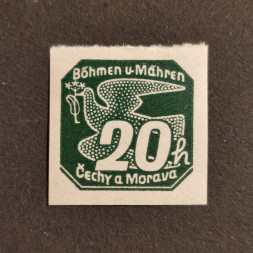 Briefmarke Böhmen und Mähren Protektorat, 20H, Mi.48* 