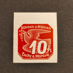 Briefmarke Böhmen und Mähren Protektorat, 10H, Mi.46* 