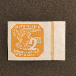 Briefmarke Böhmen und Mähren Protektorat, 2H, Mi.117* 