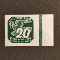 Stamp Bohemia and Moravia protectorate, 20H, Mi.123, MH* 