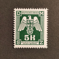 Známka Protektorát Č.a M., 5K, Pof.SL24* 