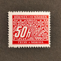 Známka Protektorát Č.a M., 50H, Pof.DL6* 