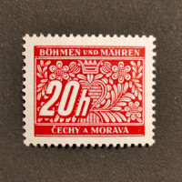 Známka Protektorát Č.a M., 20H, Pof.DL3* 