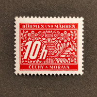 Známka Protektorát Č.a M., 10H, Pof.DL2* 