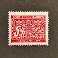 Známka Protektorát Č.a M., 5H, Pof.DL1* 