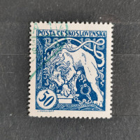 Stamp Czechoslovakia, Mi.36A, MH, 50h