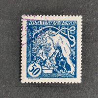 Stamp Czechoslovakia, Mi.36A, MH, 50h