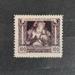 Briefmarke Tschechoslowakie, Mi.38Fa*, 100h