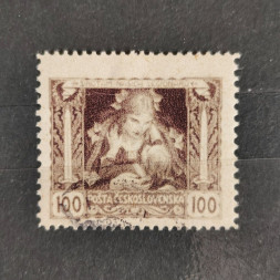 Briefmarke Tschechoslowakie, Mi.38Fa*, 100h