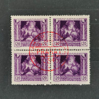 Block of four Czechoslovakia, Mi.39E, MNH, 120h