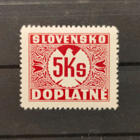 Známka Slovenský štát, Pof.D10X**, lep III