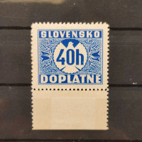 Známka Slovenský štát, Pof.D5X*, lep III
