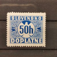 Známka Slovenský štát, Pof.D6Y**