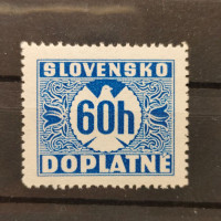 Známka Slovenský štát, Pof.D7Y**