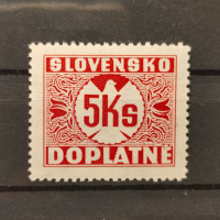 Známka Slovenský štát, Pof.D10Y**