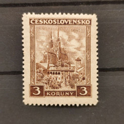 Známka ČSR, Pof.254*, 3 Kč Známka ČSR, Pof.254*, 3 Kč