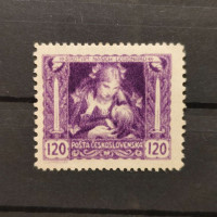 Známka ČSR, Pof.32B*, 120h Známka ČSR, Pof.32B*, 120h