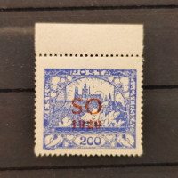 Známka ČSR, Pof.SO19a*, 200h Známka ČSR, Pof.SO19a*, 200h