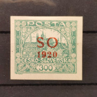 Známka ČSR, Pof.SO20*, 300h Známka ČSR, Pof.SO20*, 300h