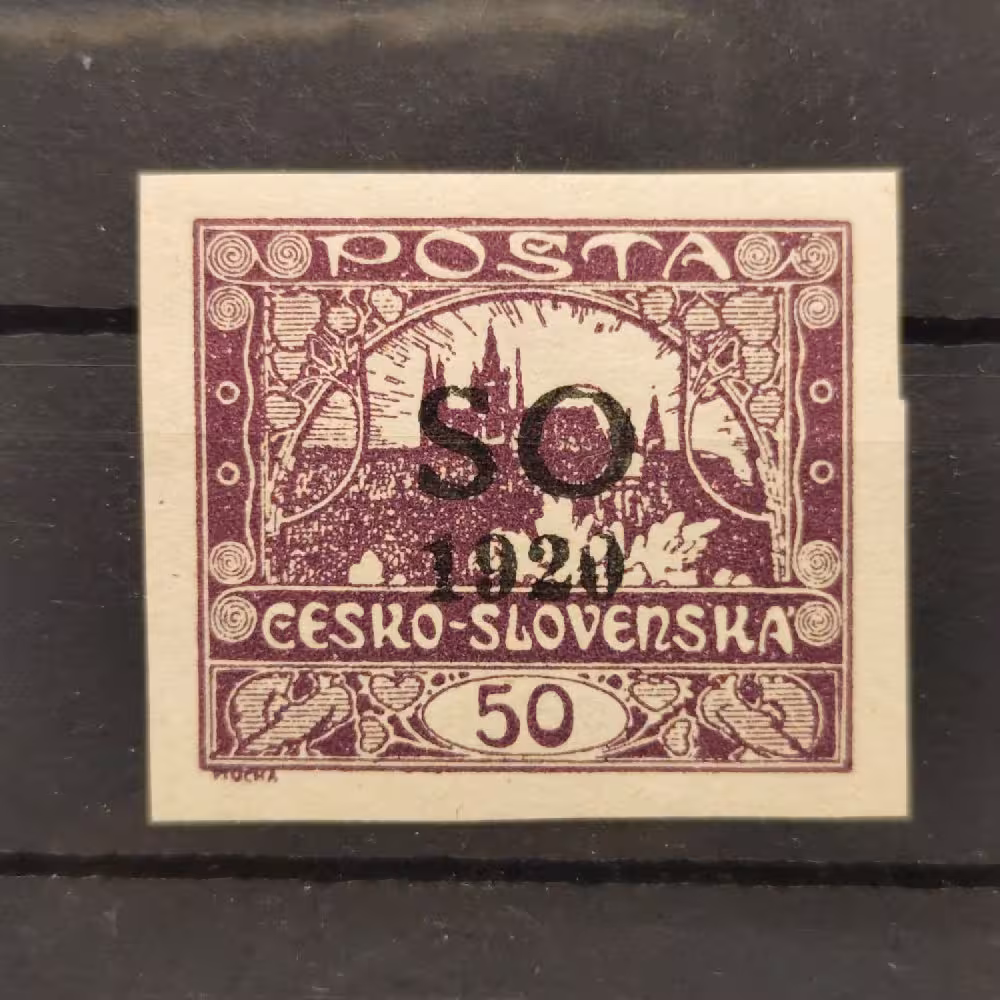 Briefmarke Tschechoslowakie, Pof.SO12 (Mi. 14)*, 50h