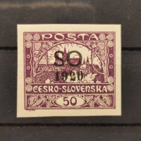 Známka ČSR, Pof.SO12*, 50h