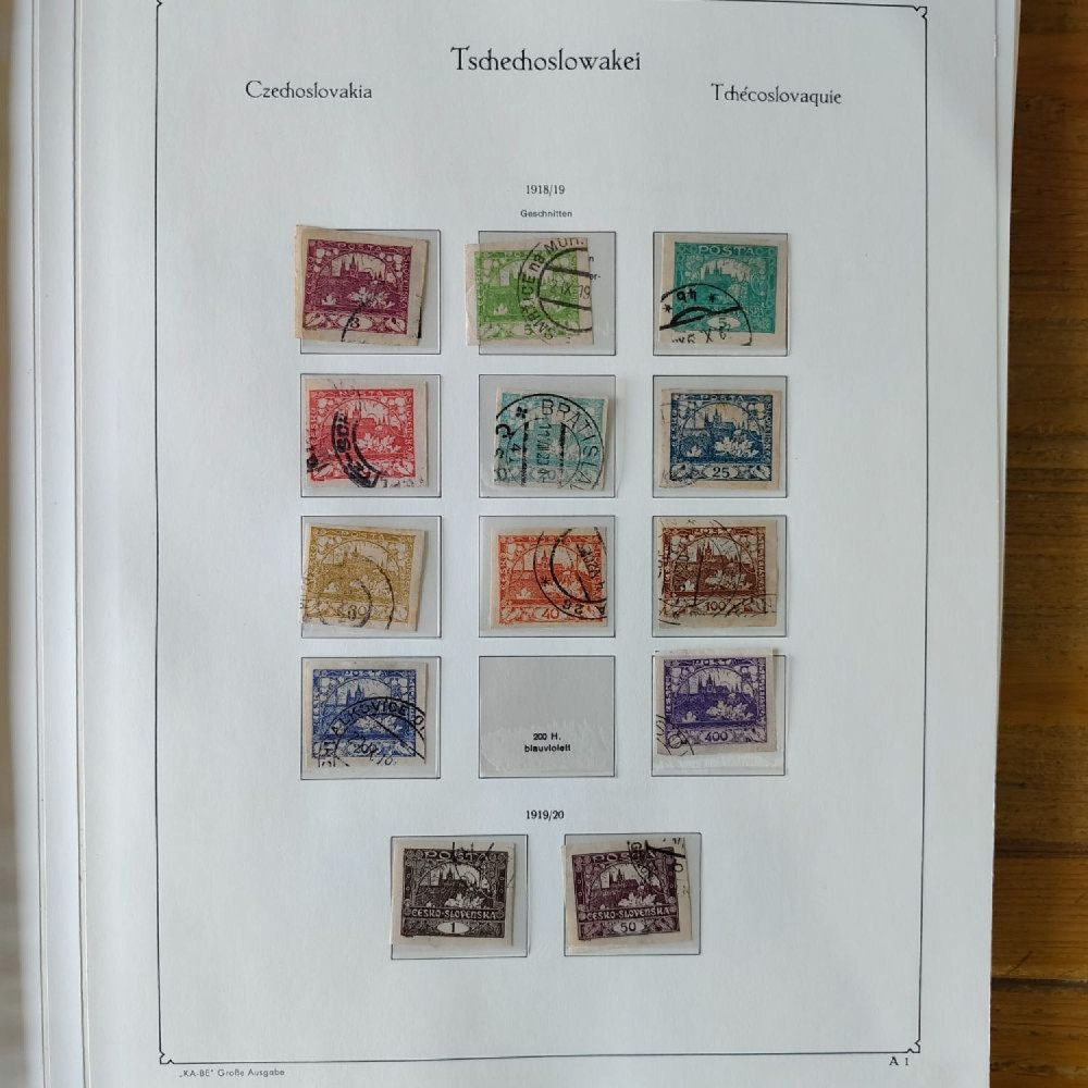 Sbírka známek Sbírka, Mi.#, Krásná sbírka ČSR I a II mix kvality Sbírka známek Sbírka, Mi.#, Krásná sbírka ČSR I a II mix kvality