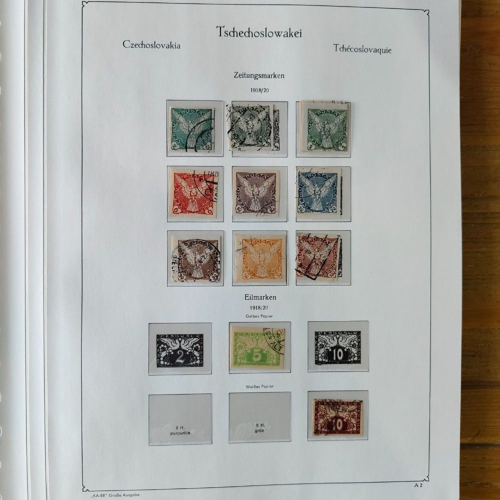 Sbírka známek Sbírka, Mi.#, Krásná sbírka ČSR I a II mix kvality Sbírka známek Sbírka, Mi.#, Krásná sbírka ČSR I a II mix kvality