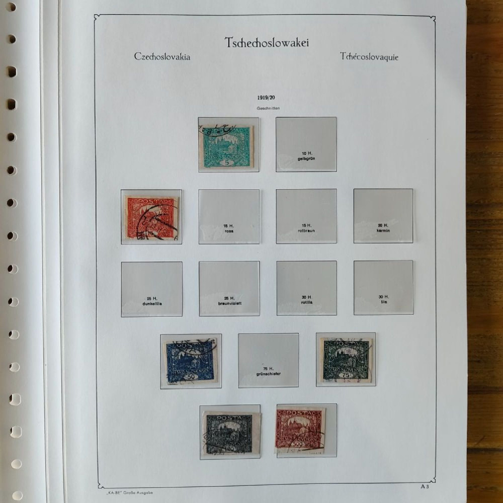 Sbírka známek Sbírka, Mi.#, Krásná sbírka ČSR I a II mix kvality Sbírka známek Sbírka, Mi.#, Krásná sbírka ČSR I a II mix kvality