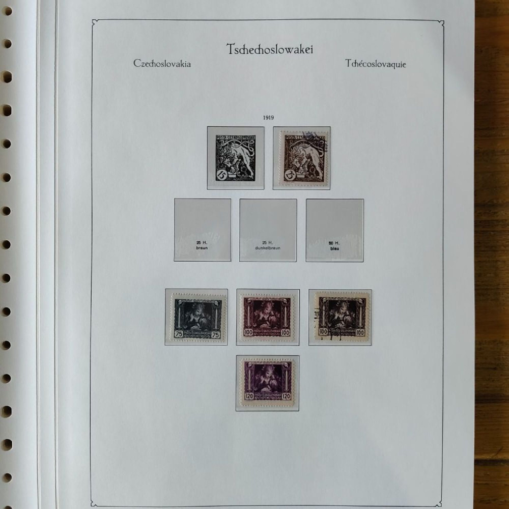 Sbírka známek Sbírka, Mi.#, Krásná sbírka ČSR I a II mix kvality Sbírka známek Sbírka, Mi.#, Krásná sbírka ČSR I a II mix kvality